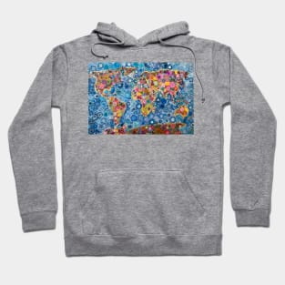 Spirograph World Map, the sequel: a Patterned Spirograph Collage Hoodie